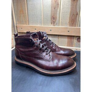 Caterpillar Mens Brown Leather Safety Toe Boots M 11.5D Missing One Insole
